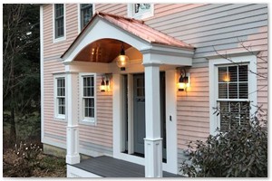 Added Curb Appeal with the beautiful Portico.
