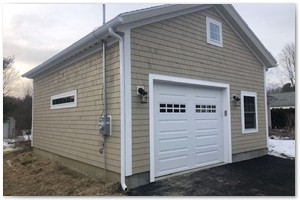 Large single bay garage